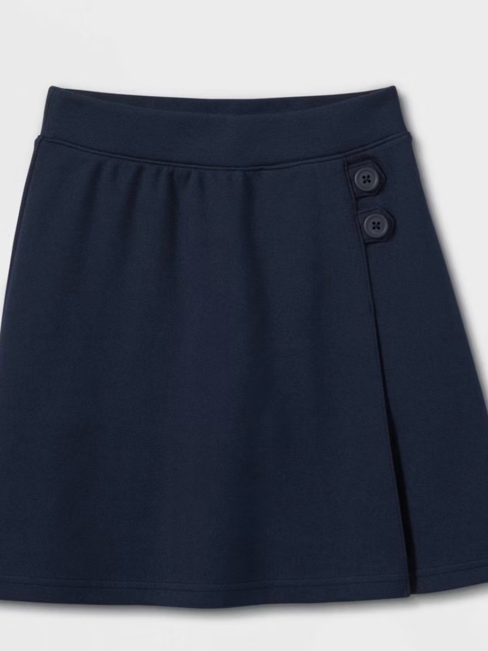 Girls’ pull on uniform knit skort